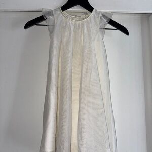 2/$15 H&M Kids White Sleeveless Dress with Silver Sparkle